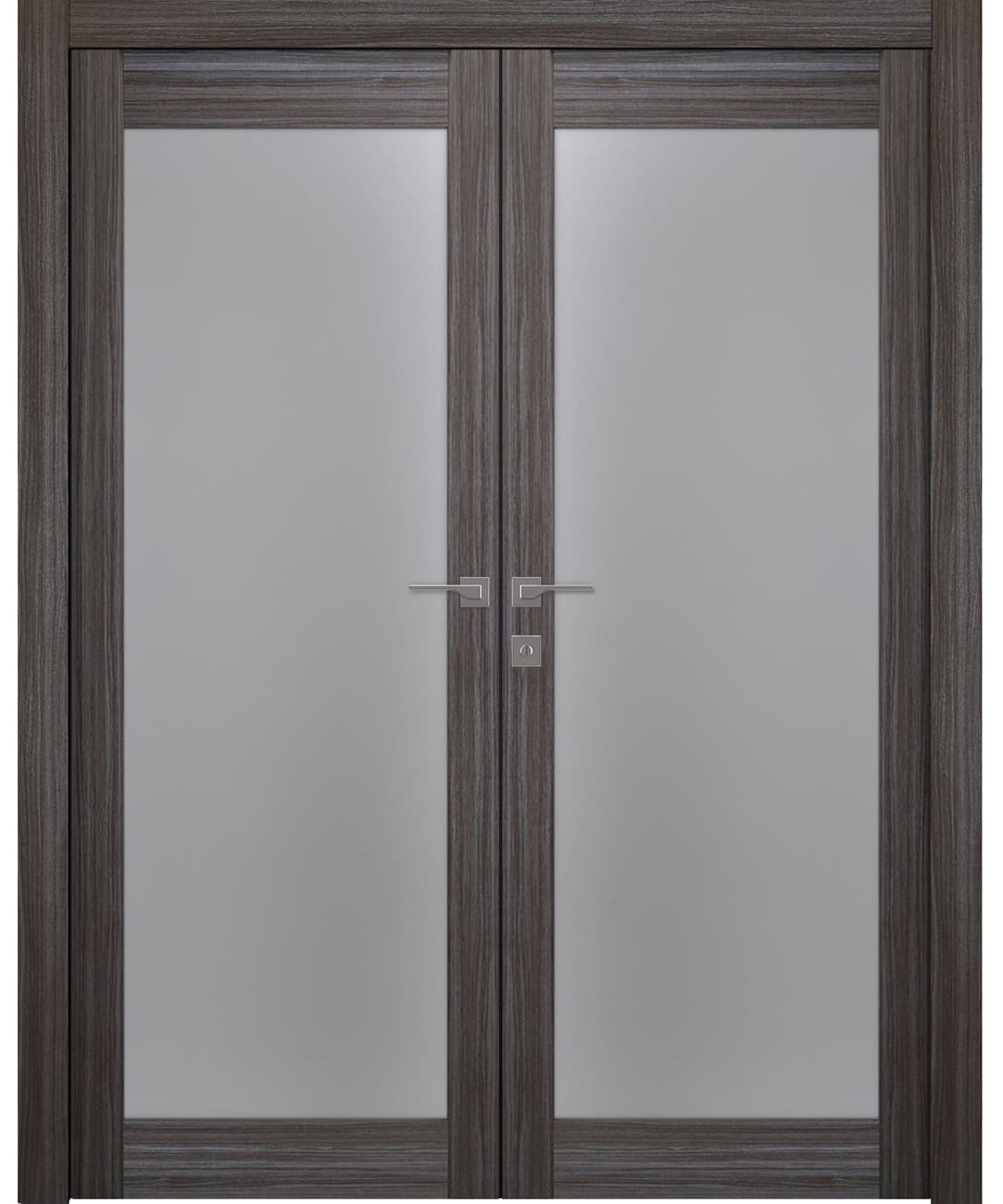 PALLADIO 207 VETRO GRAY OAK DOUBLE BELLDINNI MODERN INTERIOR DOOR - 1