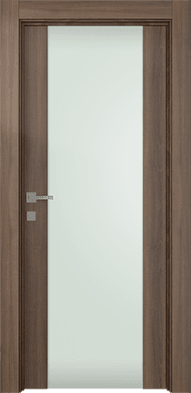 AVON 202 VETRO PECAN NUTWOOD SWING DOORS BELLDINNI MODERN INTERIOR DOOR - 1