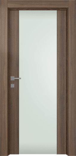 AVON 202 VETRO PECAN NUTWOOD SWING DOORS BELLDINNI MODERN INTERIOR DOOR - 1