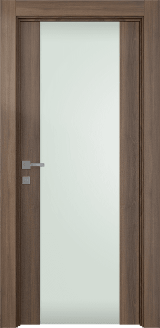 AVON 202 VETRO PECAN NUTWOOD SWING DOORS BELLDINNI MODERN INTERIOR DOOR