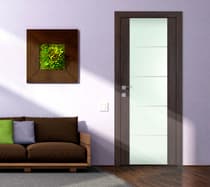AVON 202 4H VETRO VERALINGA OAK DOUBLE INVISIBLE METAL FRAME BELLDINNI MODERN INTERIOR DOOR - 4
