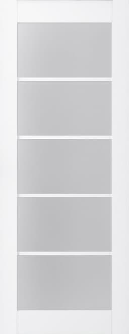 PALLADIO 5 LITE VETRO BIANCO NOBLE SLAB BELLDINNI MODERN INTERIOR DOOR - 1