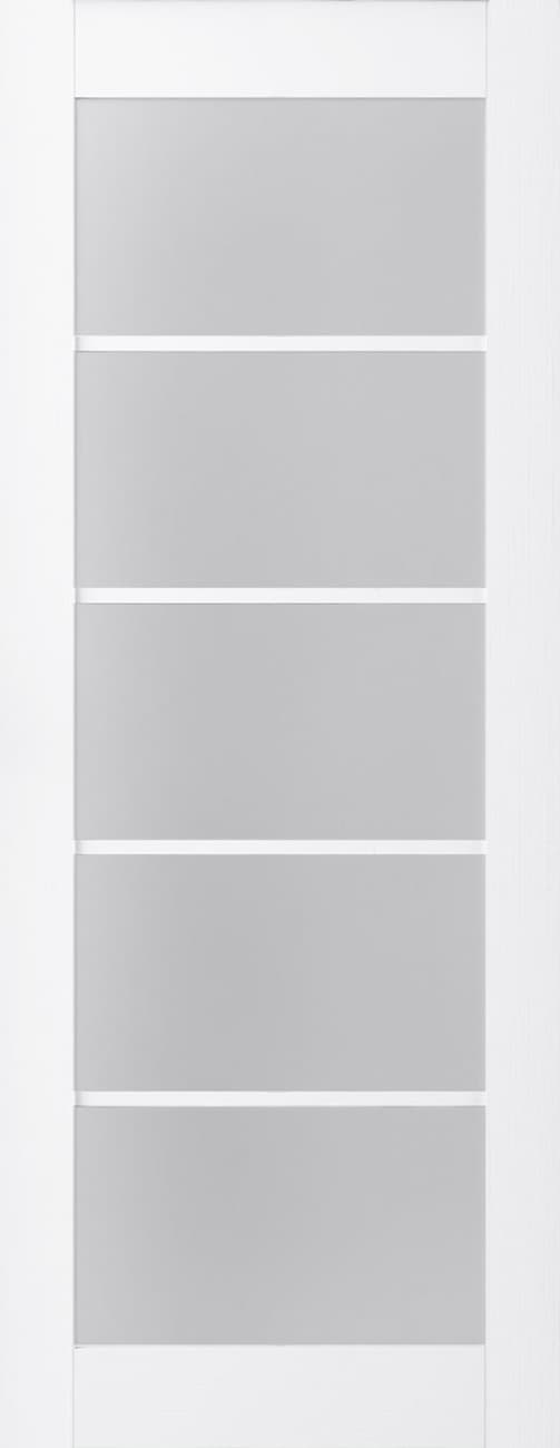 PALLADIO 5 LITE VETRO BIANCO NOBLE SLAB BELLDINNI MODERN INTERIOR DOOR - 1
