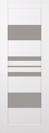 ROMI VETRO SNOW WHITE SLAB BELLDINNI MODERN INTERIOR DOOR - 1