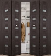 AVON 07-04 VETRO VERALINGA OAK DOUBLE BI-FOLD BELLDINNI MODERN INTERIOR DOOR - 2