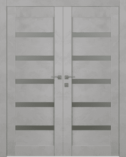 AVON 07-04 VETRO LIGHT URBAN DOUBLE BELLDINNI MODERN INTERIOR DOOR - 1