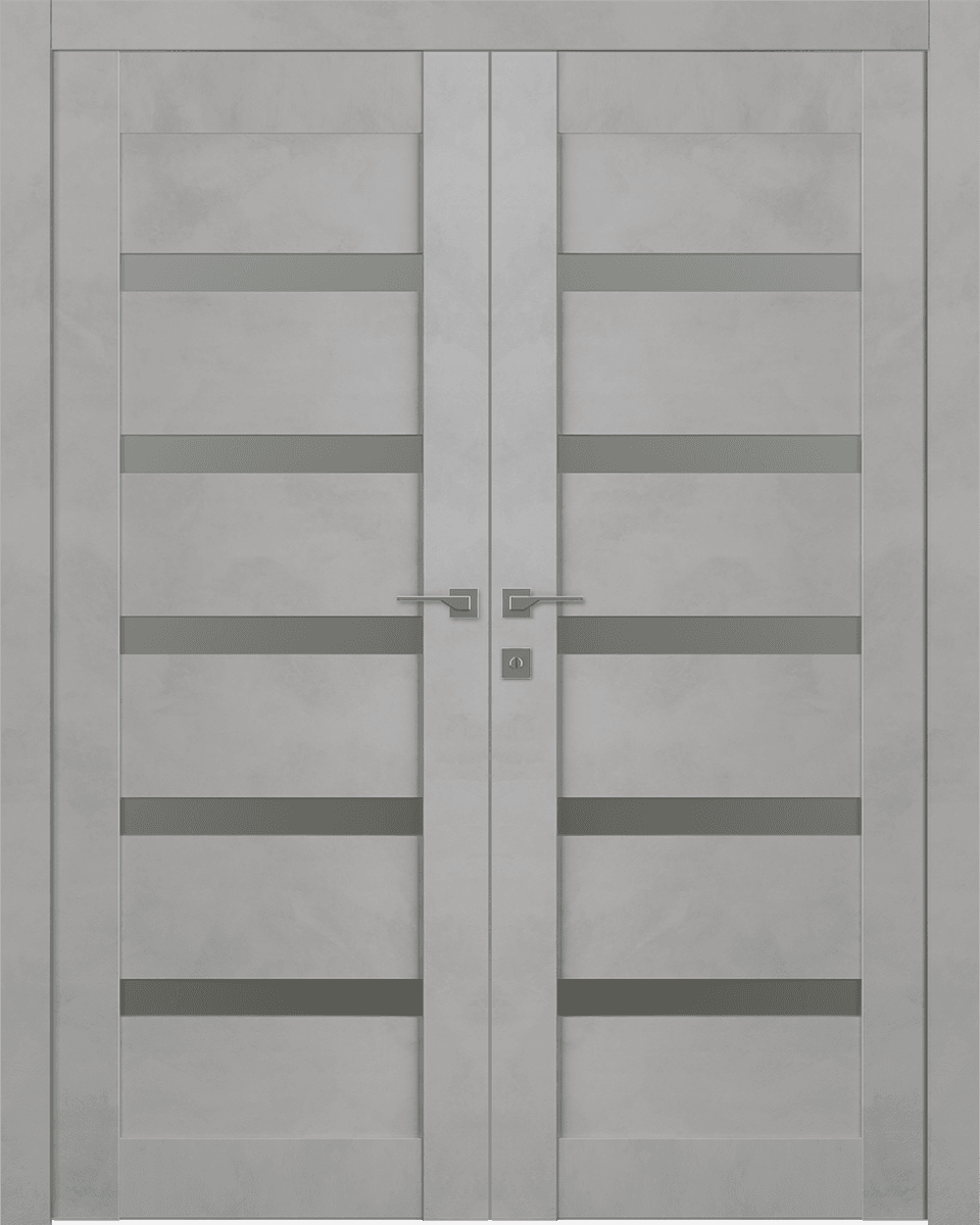 AVON 07-04 VETRO LIGHT URBAN DOUBLE BELLDINNI MODERN INTERIOR DOOR - 1