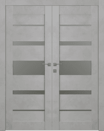 AVON 07-03 VETRO LIGHT URBAN DOUBLE BELLDINNI MODERN INTERIOR DOOR - 1