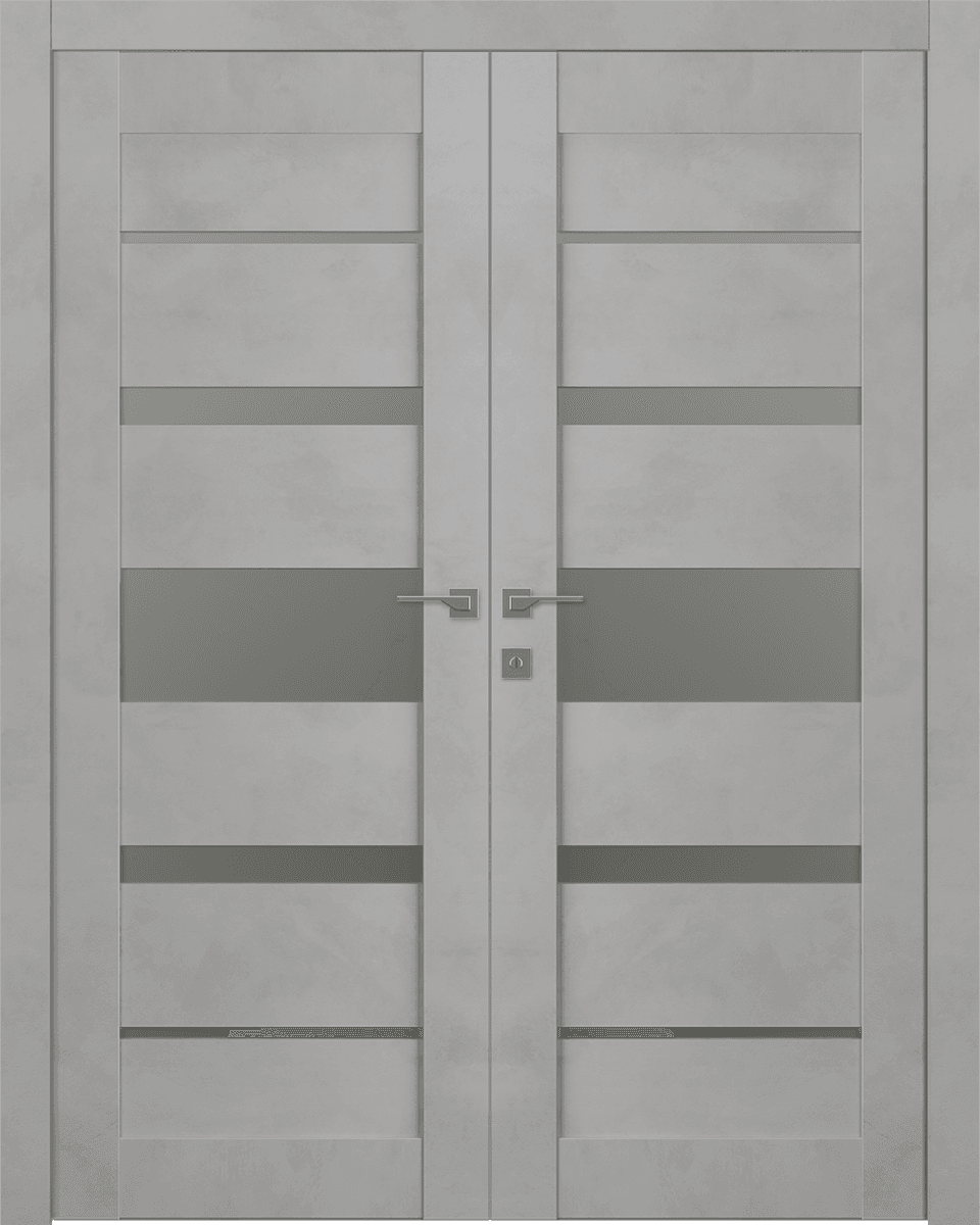 AVON 07-03 VETRO LIGHT URBAN DOUBLE BELLDINNI MODERN INTERIOR DOOR - 1