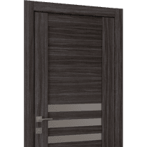 DOME VETRO GRAY OAK BYPASS BELLDINNI MODERN INTERIOR DOOR - 3