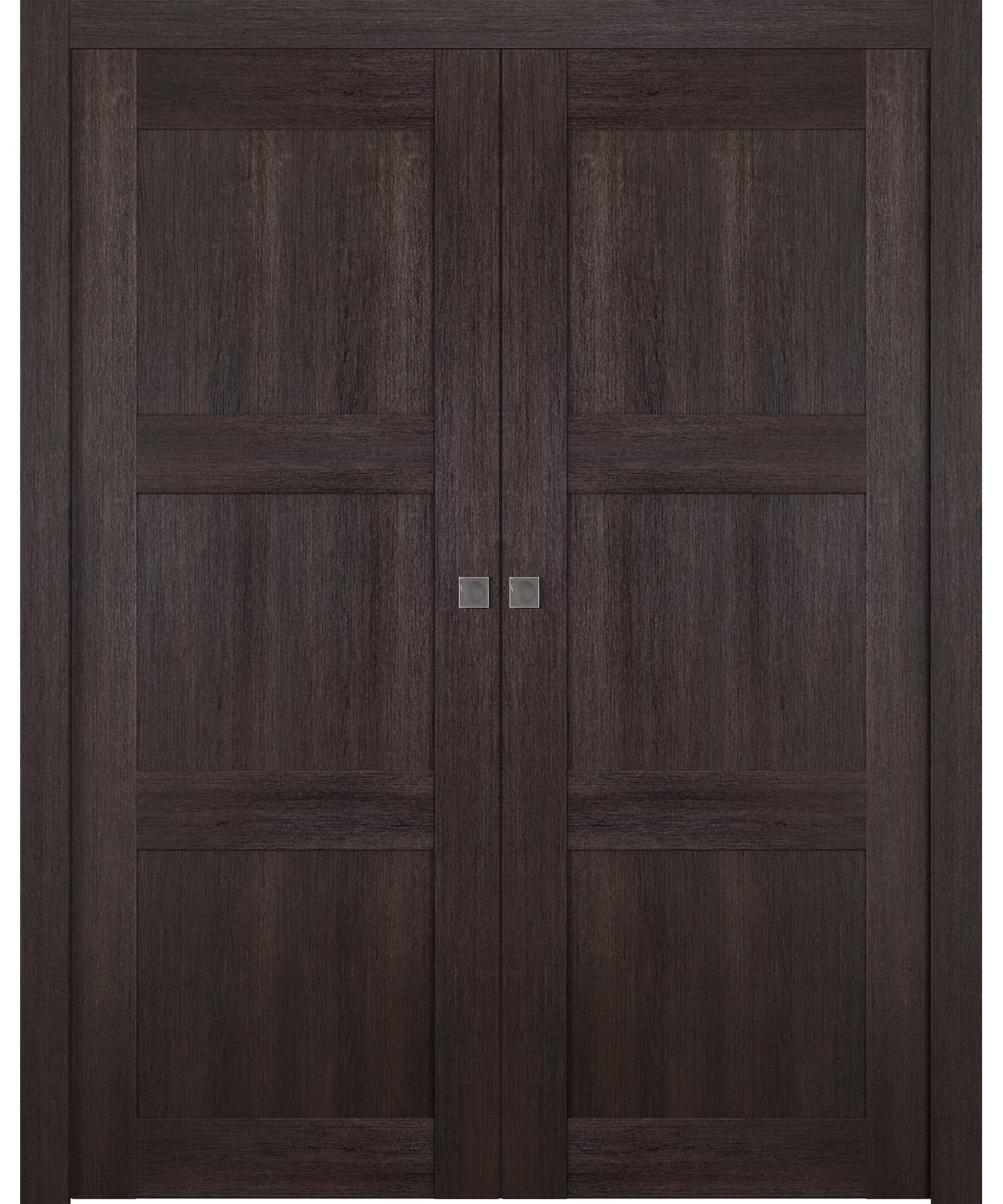 AVON 07 2RN VERALINGA OAK DOUBLE POCKET BELLDINNI MODERN INTERIOR DOOR - 1