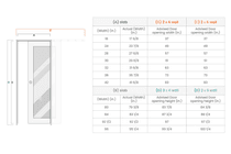 MIRELLA VETRO GRAY OAK POCKET BELLDINNI MODERN INTERIOR DOOR - 9