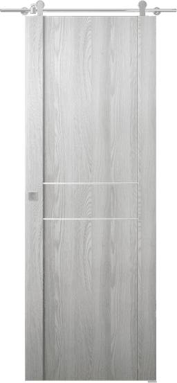 AVON 01 2HN RIBEIRA ASH DOUBLE BARN BELLDINNI MODERN INTERIOR DOOR - 1