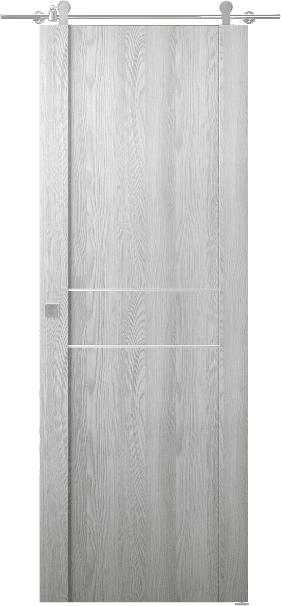 AVON 01 2HN RIBEIRA ASH DOUBLE BARN BELLDINNI MODERN INTERIOR DOOR - 1