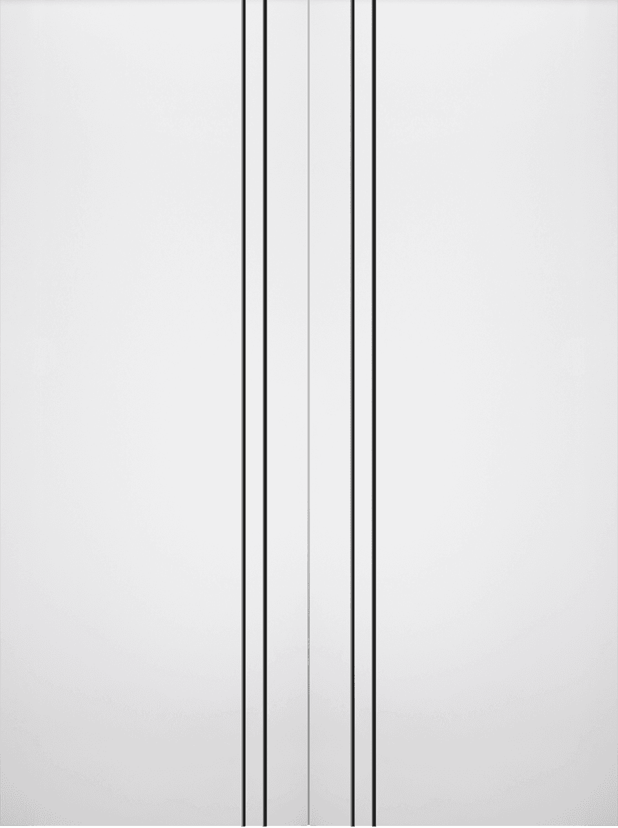 SMART PRO 2V BLACK POLAR WHITE DOUBLE BARN DOORS BELLDINNI MODERN INTERIOR DOOR - 2