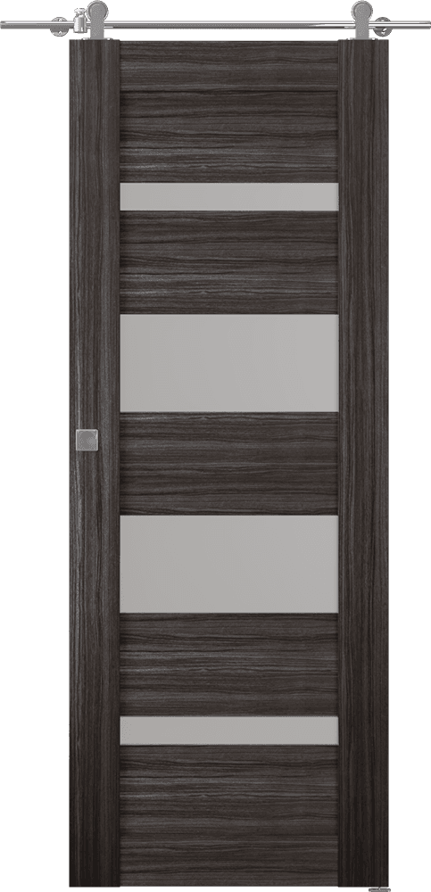 MIRELLA VETRO GRAY OAK BARN BELLDINNI MODERN INTERIOR DOOR - 1