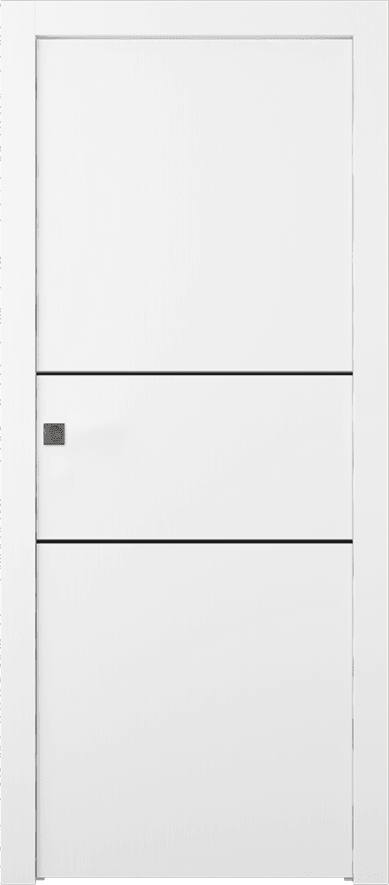 OPTIMA 2H BLACK SNOW WHITE POCKET DOORS BELLDINNI MODERN INTERIOR DOOR - 1