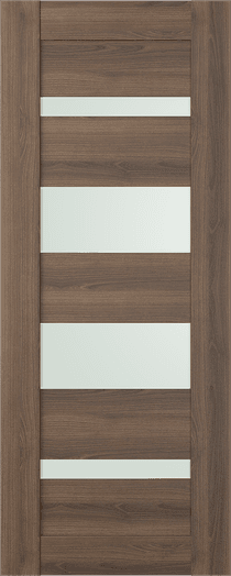 AVON 07-01 VETRO PECAN NUTWOOD SLAB DOORS BELLDINNI MODERN INTERIOR DOOR - 1