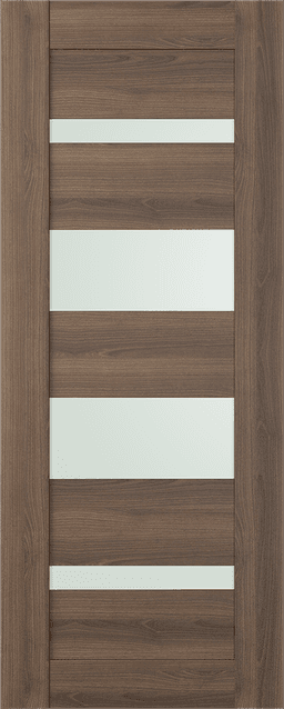 AVON 07-01 VETRO PECAN NUTWOOD SLAB DOORS BELLDINNI MODERN INTERIOR DOOR - 1
