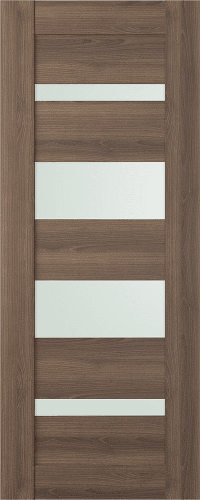 AVON 07-01 VETRO PECAN NUTWOOD SLAB DOORS BELLDINNI MODERN INTERIOR DOOR - 1