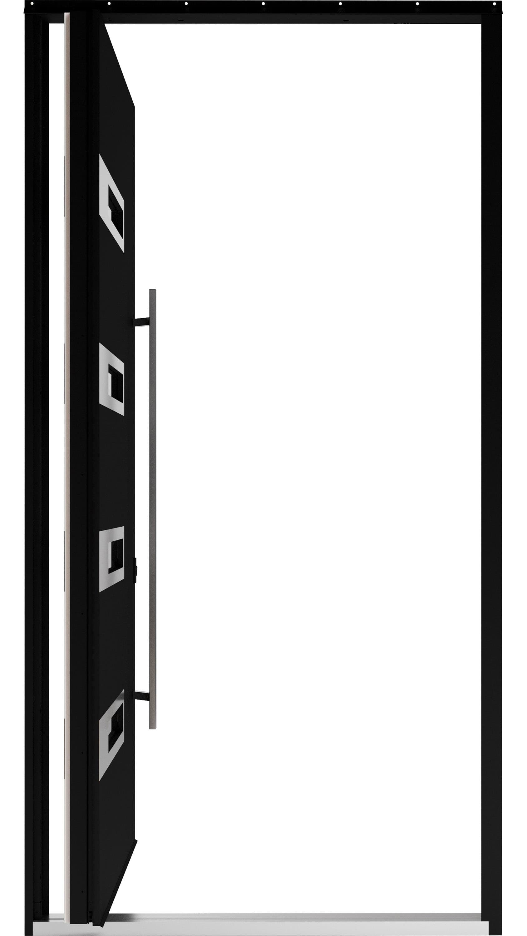 Single pivot metal-aluminum modern exterior door Axis 1131 - 6
