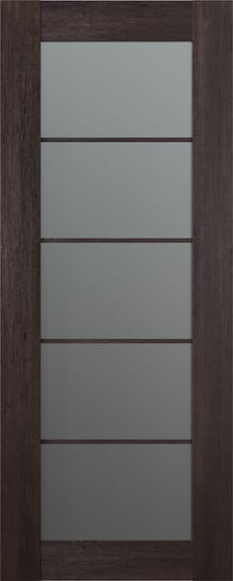AVON 5 LITE VETRO VERALINGA OAK SLAB BELLDINNI MODERN INTERIOR DOOR - 1