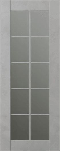 AVON 10 LITE VETRO LIGHT URBAN SLAB BELLDINNI MODERN INTERIOR DOOR - 1