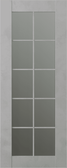 AVON 10 LITE VETRO LIGHT URBAN SLAB BELLDINNI MODERN INTERIOR DOOR - 1