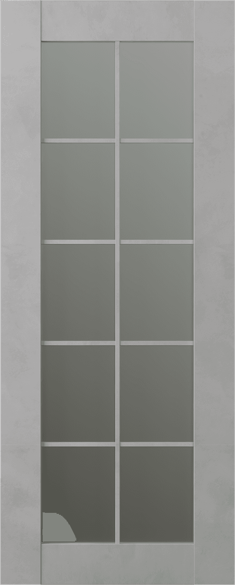 AVON 10 LITE VETRO LIGHT URBAN SLAB BELLDINNI MODERN INTERIOR DOOR - 1