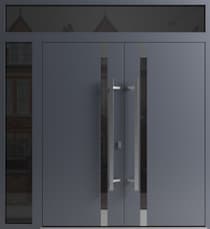 Double metal-aluminum modern exterior door Ronex 1011 8ft - 5