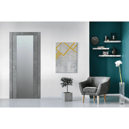 AVON 202 VETRO DARK URBAN SWING BELLDINNI MODERN INTERIOR DOOR - 2