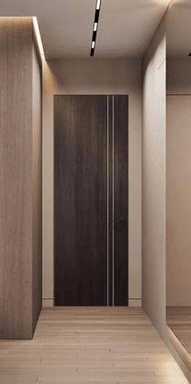 OPTIMA 2V VERALINGA OAK INVISIBLE METAL FRAME BELLDINNI MODERN INTERIOR DOOR - 2