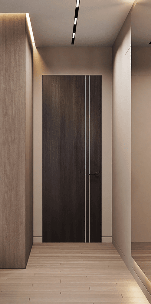 OPTIMA 2V VERALINGA OAK INVISIBLE METAL FRAME BELLDINNI MODERN INTERIOR DOOR - 2