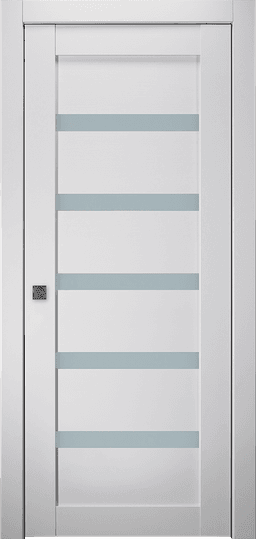 LEORA VETRO BIANCO NOBLE POCKET BELLDINNI MODERN INTERIOR DOOR - 1