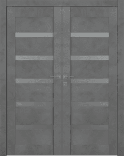 AVON 07-04 VETRO DARK URBAN DOUBLE BELLDINNI MODERN INTERIOR DOOR - 1