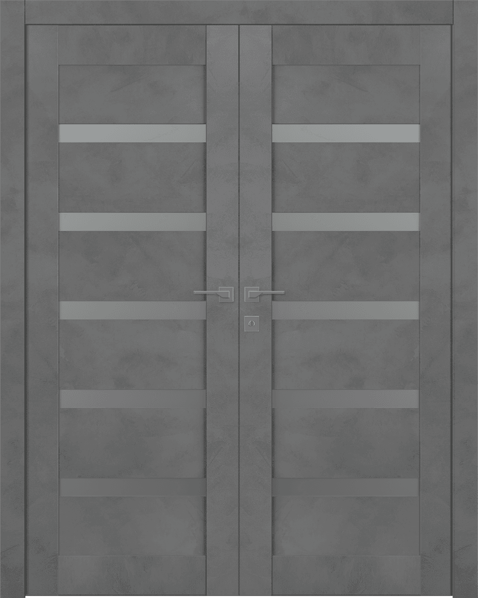 AVON 07-04 VETRO DARK URBAN DOUBLE BELLDINNI MODERN INTERIOR DOOR - 1