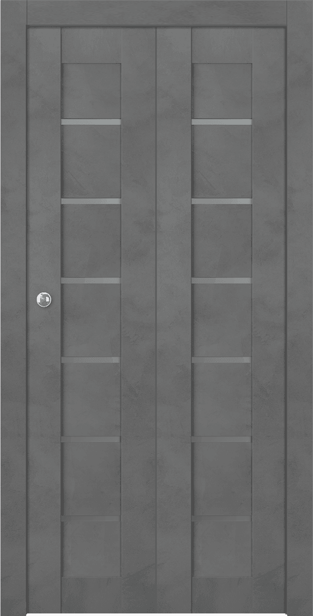 AVON 07-02 VETRO DARK URBAN DOUBLE BI-FOLD BELLDINNI MODERN INTERIOR DOOR - 1