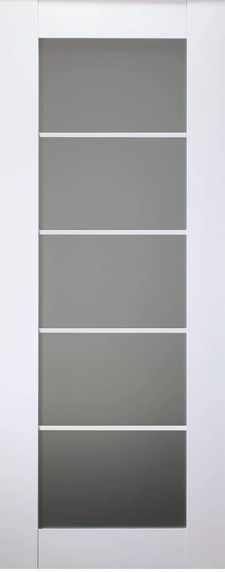 SMART PRO 5 LITE VETRO POLAR WHITE SLAB BELLDINNI MODERN INTERIOR DOOR - 2