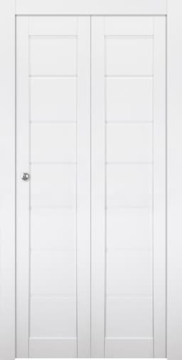 ALDA BIANCO NOBLE BI-FOLD BELLDINNI MODERN INTERIOR DOOR - 1