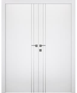 UNICA 2V BIANCO NOBLE CLOSET BELLDINNI MODERN INTERIOR DOOR - 1