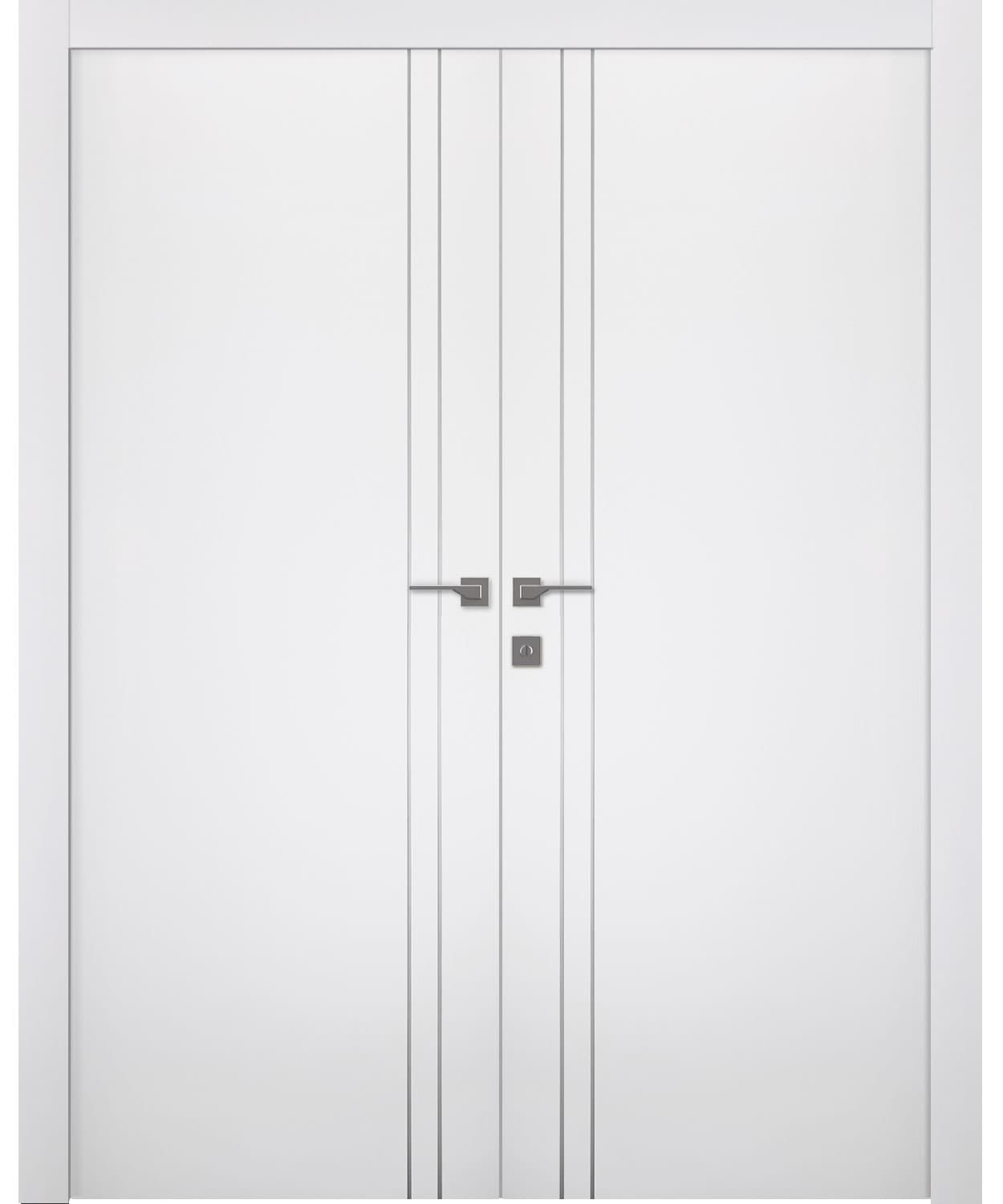 UNICA 2V BIANCO NOBLE CLOSET BELLDINNI MODERN INTERIOR DOOR - 1