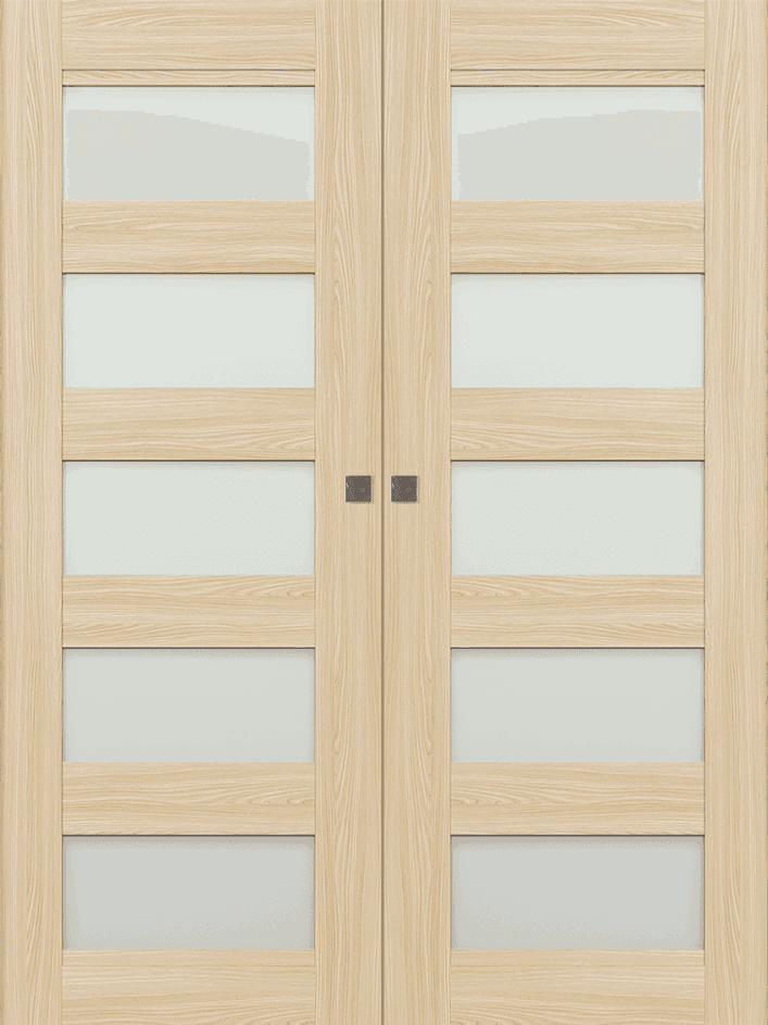 AVON 07-07 VETRO LOIRE ASH DOUBLE MAGIC DOORS BELLDINNI MODERN INTERIOR DOOR - 1
