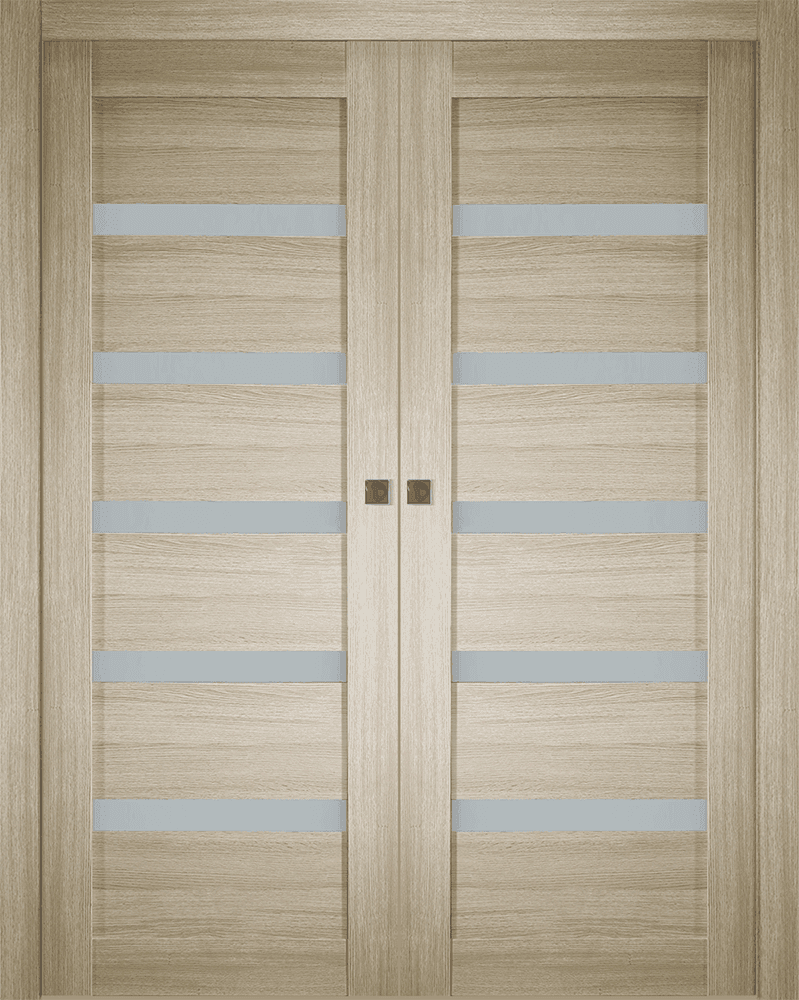 LEORA VETRO SHAMBOR DOUBLE POCKET BELLDINNI MODERN INTERIOR DOOR - 1