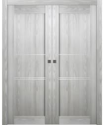 AVON 07 3H RIBEIRA ASH DOUBLE POCKET BELLDINNI MODERN INTERIOR DOOR - 1