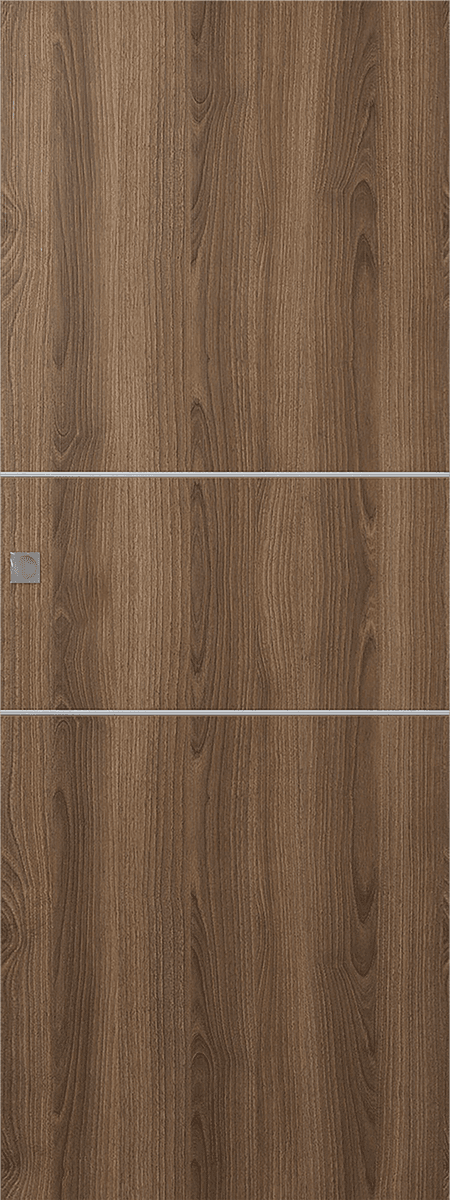 OPTIMA 2H PECAN NUTWOOD DOUBLE MAGIC DOORS BELLDINNI MODERN INTERIOR DOOR - 1