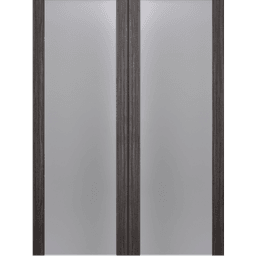 PALLADIO 202 VETRO GRAY OAK DOUBLE BELLDINNI MODERN INTERIOR DOOR - 2