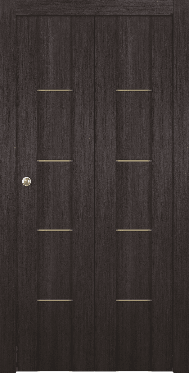 AVON 01 4H GOLD VERALINGA OAK BI-FOLD BELLDINNI MODERN INTERIOR DOOR - 1