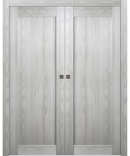 AVON 07 RIBEIRA ASH DOUBLE POCKET BELLDINNI MODERN INTERIOR DOOR - 1