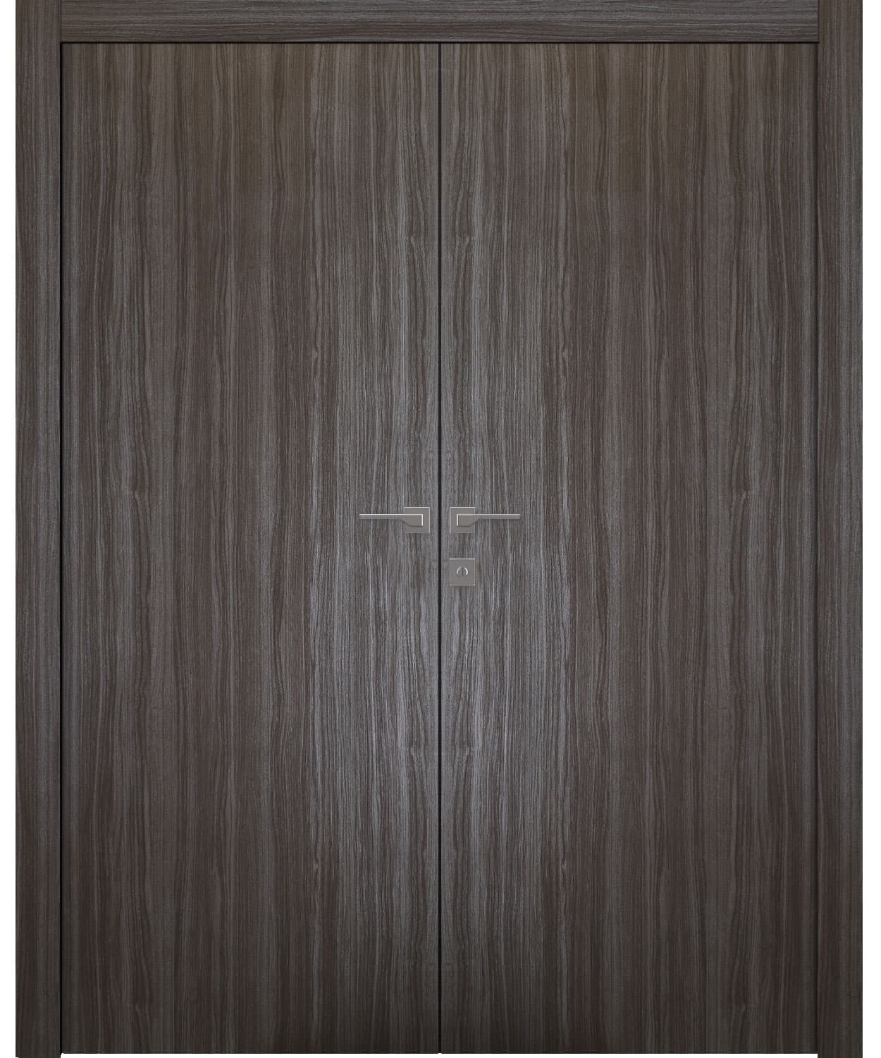 UNICA GRAY OAK DOUBLE BELLDINNI MODERN INTERIOR DOOR - 1