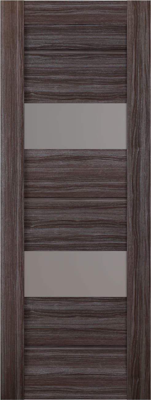 VITA VETRO GRAY OAK SLAB BELLDINNI MODERN INTERIOR DOOR - 1